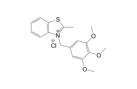 2-Methyl-3-(3,4,5-trimethoxybenzyl)benzo[d]thiazol-3-iumchloride