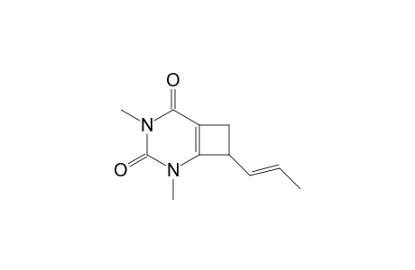 3,5-Dimethyl-7-[(E)-prop-1-enyl]-3,5-diazabicyclo[4.2.0]oct-1(6)-ene-2,4-dione