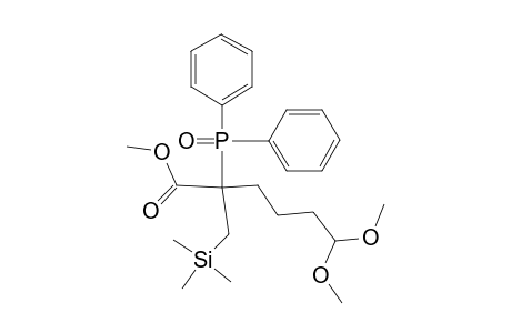 Methyl 6,6-dimethoxy-2-(diphenyloxophosphoranyl)-2-trimethylsilylmethylhexanoate