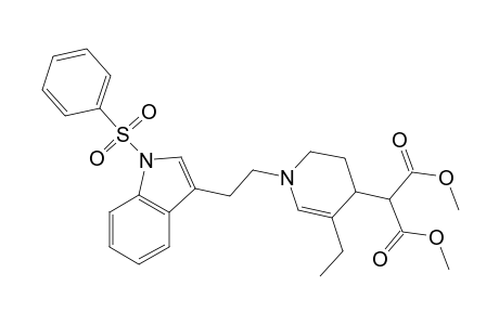 2-[1-[2-(1-besylindol-3-yl)ethyl]-5-ethyl-3,4-dihydro-2H-pyridin-4-yl]malonic acid dimethyl ester
