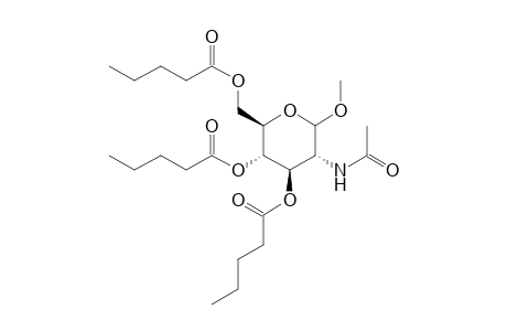 Methyl 2-acetamido-2-deoxy-3,4,6-tri-O-pentanoyl-D-glucopyranoside