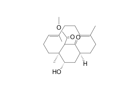 (4E,8E)-(12R,16R)-16-Hydroxy-4,8,12-trimethyl-14-oxo-bicyclo[10.2.2]hexadeca-4,8-diene-13-carboxylic acid methyl ester