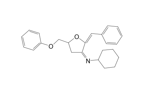 (Z)-2-((E)-Benzylidene)-N-cyclohexyl-5-(phenoxymethyl)dihydrofuran-3(2H)-imine