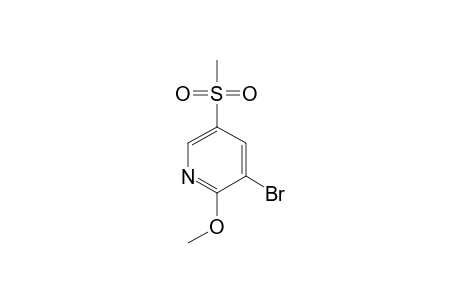 3-Bromanyl-2-methoxy-5-methylsulfonyl-pyridine