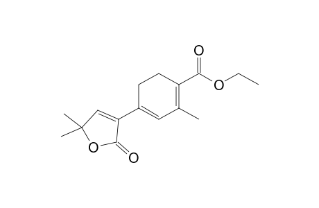 4-(2-keto-5,5-dimethyl-3-furyl)-2-methyl-cyclohexa-1,3-diene-1-carboxylic acid ethyl ester
