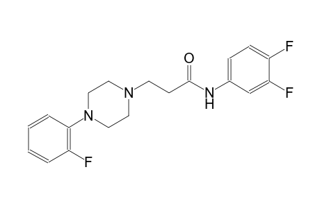 1-piperazinepropanamide, N-(3,4-difluorophenyl)-4-(2-fluorophenyl)-