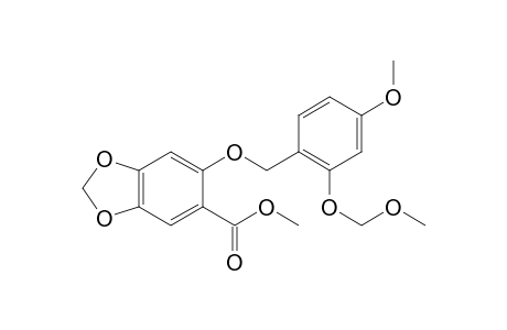 Methyl 6-[4-Methoxy-2-(methoxymethoxy)benzyloxy]benzo[d][1,3]-dioxole-5-carboxylate