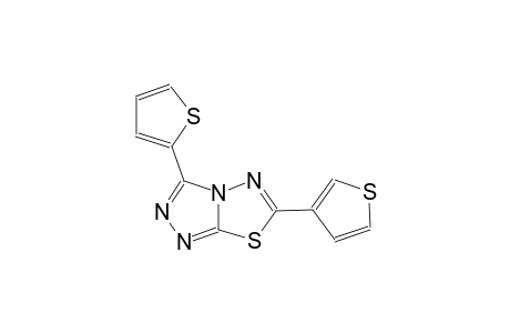 [1,2,4]triazolo[3,4-b][1,3,4]thiadiazole, 3-(2-thienyl)-6-(3-thienyl)-