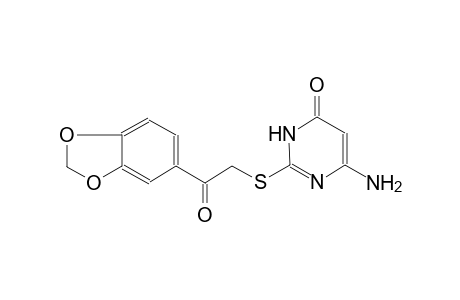 4(3H)-pyrimidinone, 6-amino-2-[[2-(1,3-benzodioxol-5-yl)-2-oxoethyl]thio]-