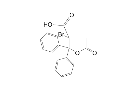 3-bromo-2,2-diphenyl-5-oxotetrahydro-3-furoic acid