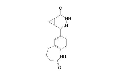 3,4-Diazabicyclo[4.1.0]hept-4-en-2-one, 5-(2,3,4,5-tetrahydro-2-oxo-1H-1-benzazepin-7-yl)-