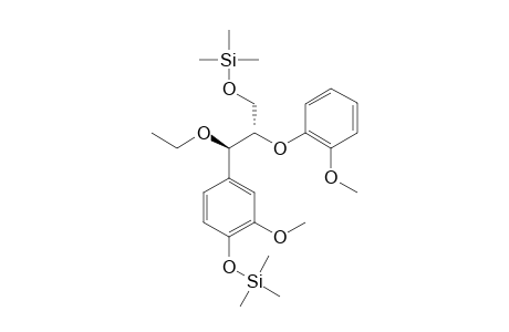 Anti-4-(1'-Ethoxy-3'-(trimethylsilyloxy)-3'-(2''-methoxyphenoxy)propyl]-2-methoxy-1-(trimethylsilyloxy)benzene