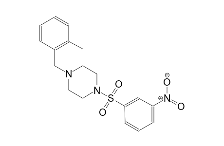 piperazine, 1-[(2-methylphenyl)methyl]-4-[(3-nitrophenyl)sulfonyl]-