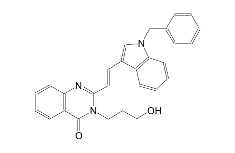 4(3H)-quinazolinone, 3-(3-hydroxypropyl)-2-[(E)-2-[1-(phenylmethyl)-1H-indol-3-yl]ethenyl]-