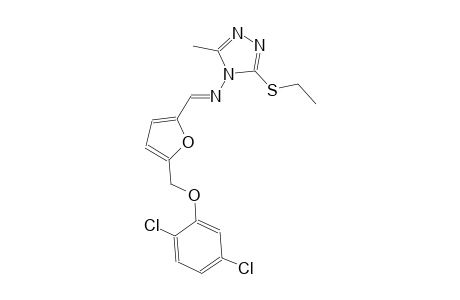 N-((E)-{5-[(2,5-dichlorophenoxy)methyl]-2-furyl}methylidene)-3-(ethylsulfanyl)-5-methyl-4H-1,2,4-triazol-4-amine