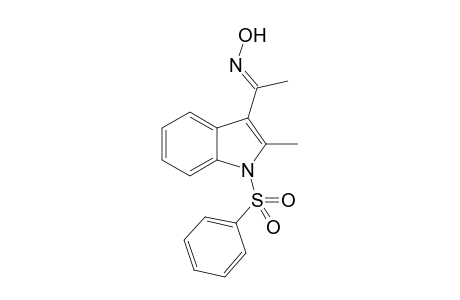 (E)-1-[1-(Phenylsulfonyl)-2-methy-1H-indol-3-yl]ethanone Oxime