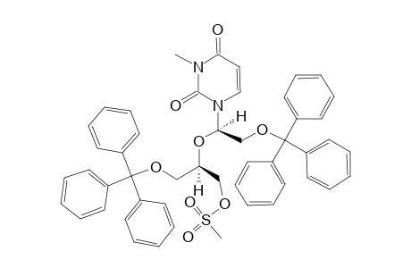 15;3-METHYL-5'-O-(METHYLSULFONYL)-2',3'-BIS-O-(TRIPHENYLMETHYL)-2',3'-SECOURIDINE;3-METHYL-1-[(1R)-1-[(1S)-2-(METHYLSULFONYLOXY)-1-[(TRIPHENYLMETHOXY)-METHYL]-