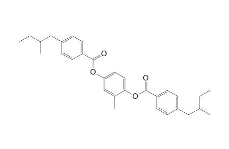 Benzoic acid, 4-(2-methylbutyl)-, 2-methyl-1,4-phenylene ester