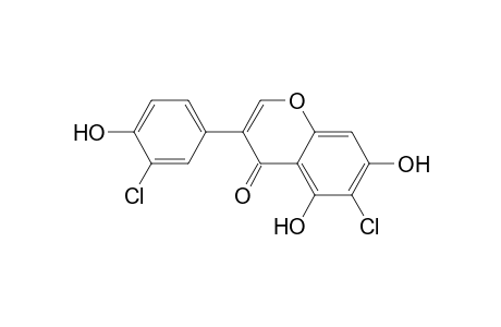 4H-1-Benzopyran-4-one, 6-chloro-3-(3-chloro-4-hydroxyphenyl)-5,7-dihydroxy-