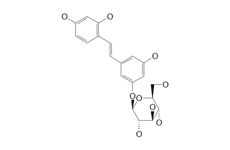 OXYRESVERATROL-3'-O-BETA-GLUCOPYRANOSIDE
