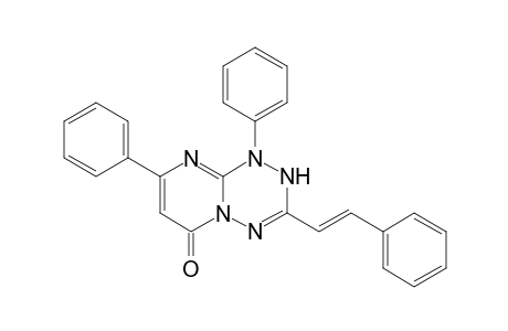 1,8-Diphenyl-3-(2'-phenylethenyl)-6H-pyrimido[1,2-b]-(1,2,4,5)-tetrazin-6-one