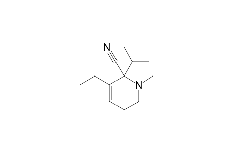 1-Methyl-2-cyano-2-(2'-propyl)-3-ethyl-3-piperideine