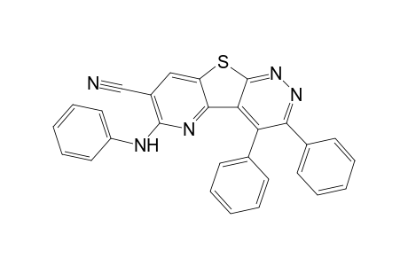 7-Cyano-3,4-diphenyl-6-phenylaminopyrido[2',3':4,5]thieno[2,3-c]pyridazine
