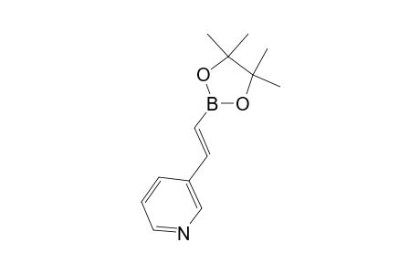 (E)-3-(2-(4,4,5,5-Tetramethyl-1,3,2-dioxaborolan-2-yl)vinyl)pyridine