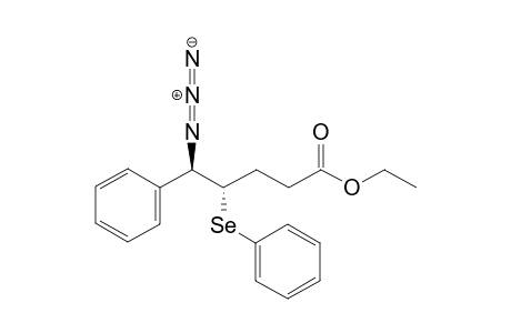 Ethyl 5-azido-5-phenyl-4-(phenylseleno)pentanoate