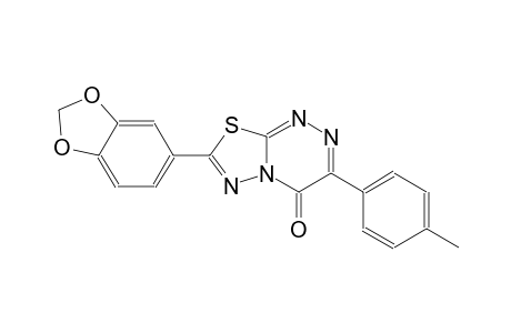 4H-[1,3,4]thiadiazolo[2,3-c][1,2,4]triazin-4-one, 7-(1,3-benzodioxol-5-yl)-3-(4-methylphenyl)-