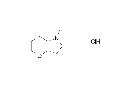 2,5-Methanopyrano[3,2-b]pyrrole, octahydro-1-methyl-, hydrochloride