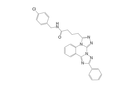 di[1,2,4]triazolo[4,3-a:1,5-c]quinazoline-3-butanamide, N-[(4-chlorophenyl)methyl]-10-phenyl-