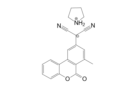 Pyrrolidinium Dicyano(7-methyl-6-oxo-6H-dibenzo[b,d]pyran-9-yl)methanide