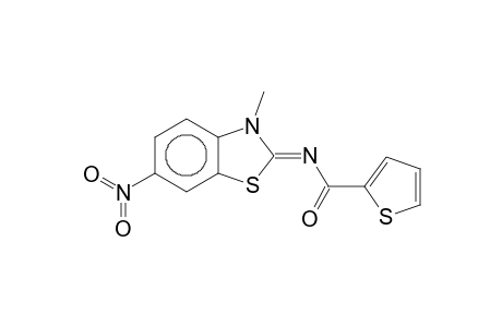 N-(3-Methyl-6-nitro-2-benzothiazolylidene)-2-thiophenecarboxamide