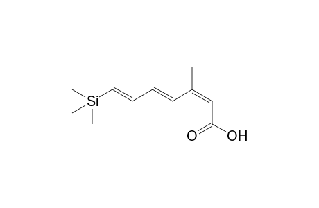 (2Z,4E,6E)-3-Methyl-7-(trimethylsilyl)hepta-2,4,6-trienoic acid