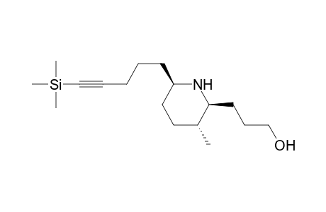 (2S,3R,6R)-3-Methyl-2-(3-hydroxypropyl)-6-[5-(trimethylsilyl)-4-pentynyl]piperidine