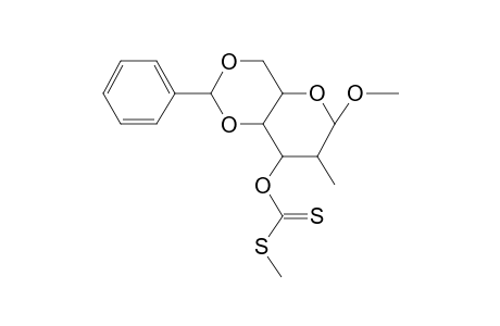 Methyl-4,6-(o-benzylidene)-2-deoxy-2-C-methyl-3-o-methylthiothiocarbonyl-.alpha.-D-altro-pyranoside