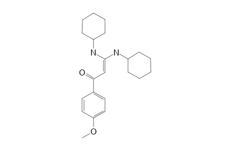 3,3-BIS-(CYCLOHEXYLAMINO)-1-(4'-METHOXYPHENYL)-PROP-2-EN-1-ONE