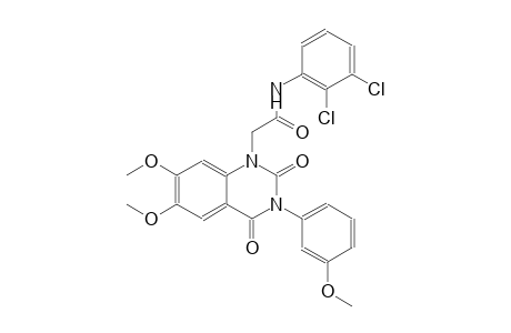 N-(2,3-dichlorophenyl)-2-(6,7-dimethoxy-3-(3-methoxyphenyl)-2,4-dioxo-3,4-dihydro-1(2H)-quinazolinyl)acetamide