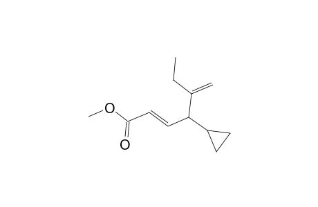 2-Heptenoic acid, 4-cyclopropyl-5-methylene-, methyl ester, (E)-