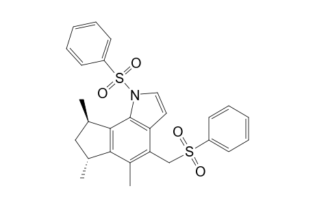 (6R,8R)-1-(benzenesulfonyl)-4-(benzenesulfonylmethyl)-5,6,8-trimethyl-7,8-dihydro-6H-cyclopenta[g]indole