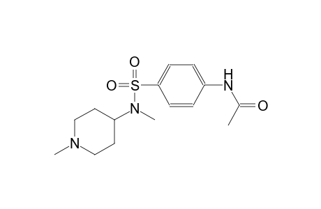 acetamide, N-[4-[[methyl(1-methyl-4-piperidinyl)amino]sulfonyl]phenyl]-