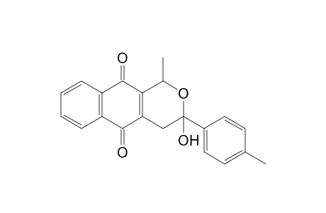3-(4-Methylphenyl)-3-hydroxy-1-methyl-3,4-dihydro-1H-naphtho[2,3-c]pyran-5,10-dione