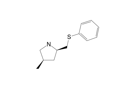 (CIS)-4-METHYL-2-(PHENYLTHIOMETHYL)-PYRROLIDINE