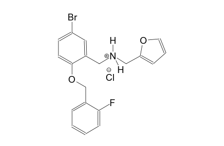 2-furanmethanaminium, N-[[5-bromo-2-[(2-fluorophenyl)methoxy]phenyl]methyl]-, chloride