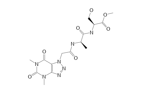 1-[4,6-DIMETHYL-1H-[1,2,3]-TRIAZOLO-[4,5-D]-PYRIMIDINE-5,7(4H,6H)-DIONE]-ACETYL-L-ALANYL-L-SERINE-METHYLESTER