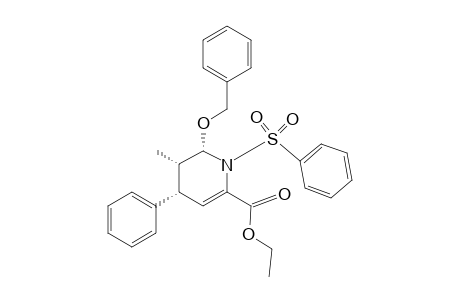 2-Pyridinecarboxylic acid, 1,4,5,6-tetrahydro-5-methyl-4-phenyl-6-(phenylmethoxy)-1-(phenylsulfonyl)-, ethyl ester, (4.alpha.,5.alpha.,6.alpha.)-
