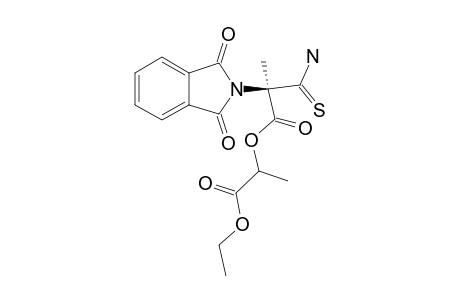2R-(S-LACTATE)-(1-ETHOXYCARBONYLETHYL)-2-PHTHALIMIDO-2-THIOCARBAMOYLPROPANOATE
