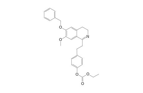 6-(Benzyloxy)-1-[p-(ethoxycarbonyl)oxyyphenetyl]-3,4-dihydro-7-methoxyisoquinoline