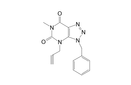 3-Benzyl-6-methyl-4-prop-2-in-1-yl-2,6-dioxo-4,5,6,7-tetrahydro-1,2,3-triazolo[4,5-D]pyrimidine